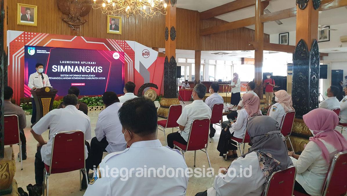 Launching Aplikasi Kemiskinan Kabupaten Kediri