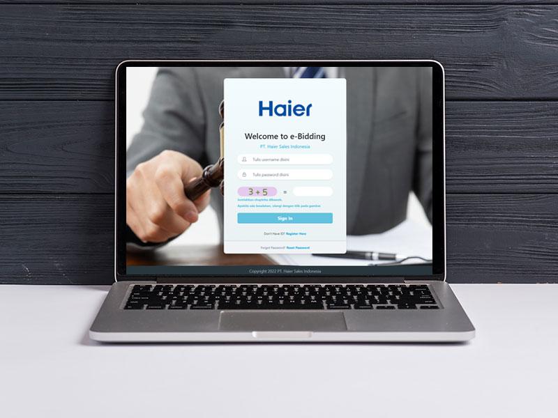 Aplikasi E-Bidding PT Haier Sales Indonesia