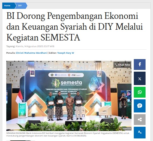 Semesta Bank Indonesia DIY